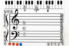 Load image into Gallery viewer, Grand Staff Dry Erase Magnetic Board- WSP $16.86, SRP $33.90