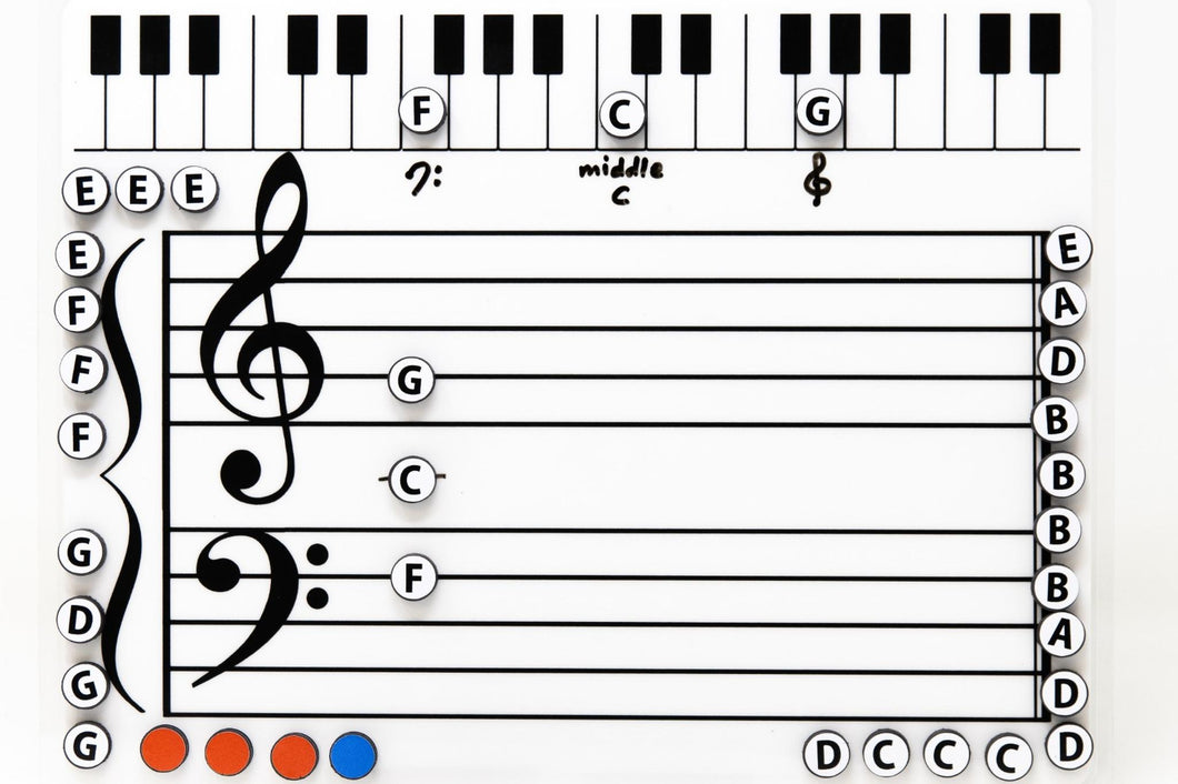 Grand Staff Dry Erase Magnetic Board- WSP $16.86, SRP $33.90