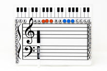 Load image into Gallery viewer, Grand Staff Dry Erase Magnetic Board- WSP $16.86, SRP $33.90