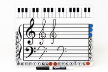 Load image into Gallery viewer, Grand Staff Dry Erase Magnetic Board- WSP $16.86, SRP $33.90