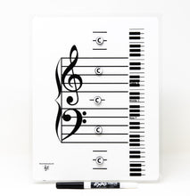 Load image into Gallery viewer, Grand Staff Dry Erase Magnetic Board- WSP $16.86, SRP $33.90