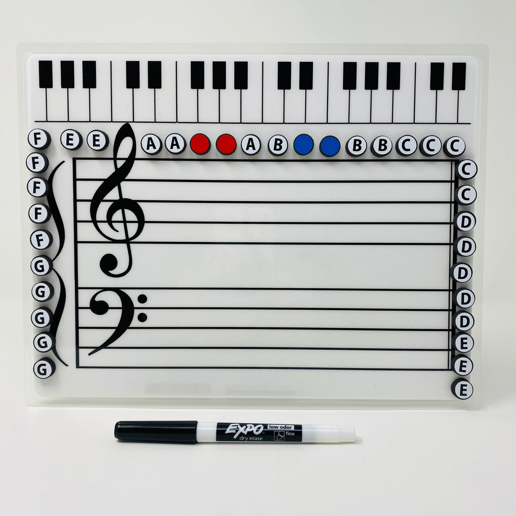 Grand Staff Dry Erase Magnetic Board- WSP $19.25 , SRP $34.99 (45% Discount)