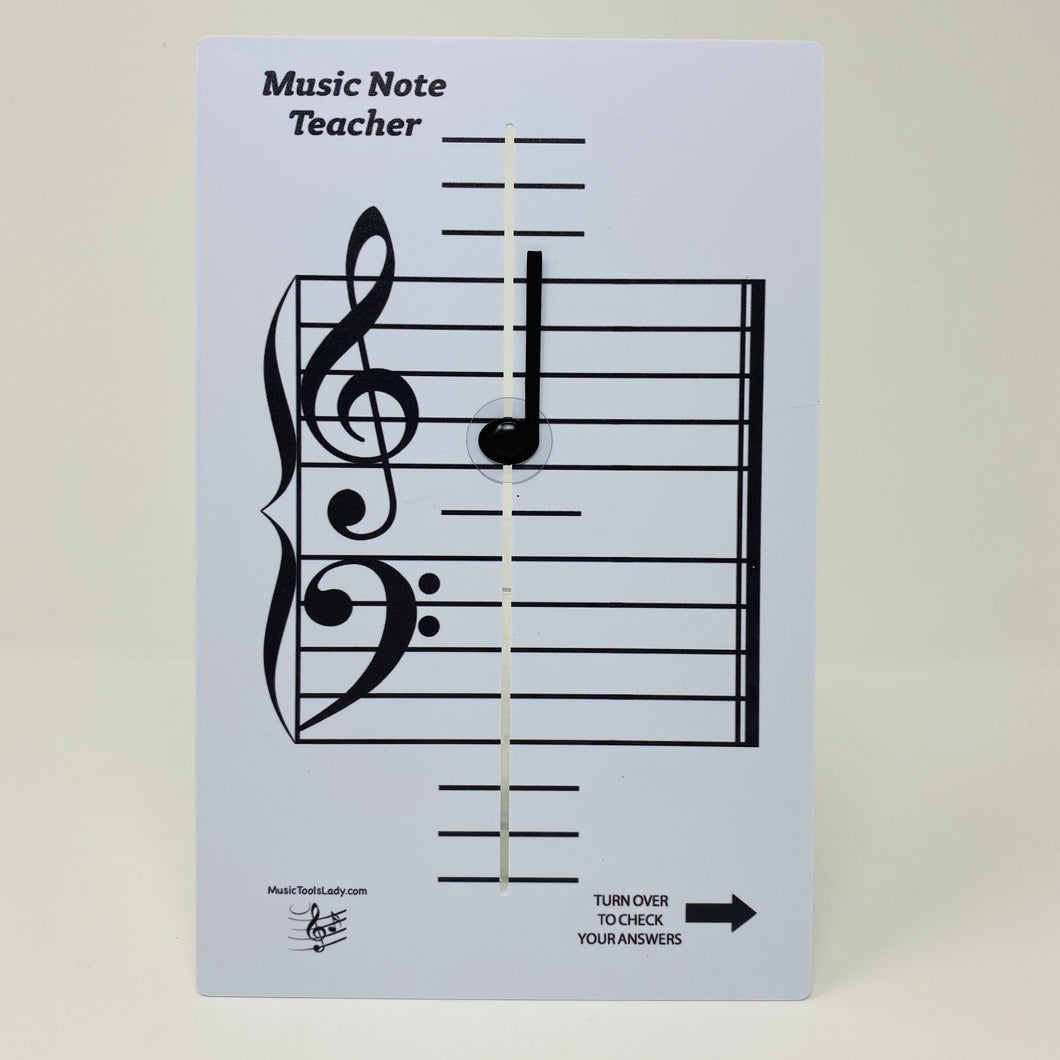NEW & IMPROVED! Music Note Teacher (All-In-One Flashcard) - WSP $7.15, SRP 12.99 (45% Discount)
