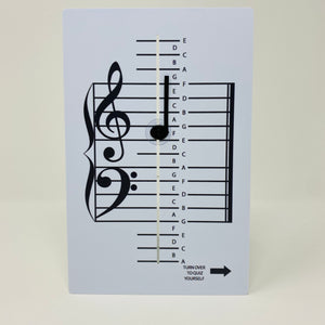 NEW & IMPROVED! Music Note Teacher (All-In-One Flashcard) - WSP $7.15, SRP 12.99 (45% Discount)