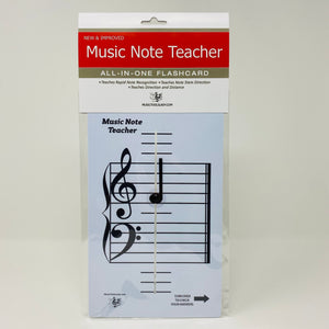 NEW & IMPROVED! Music Note Teacher (All-In-One Flashcard) - WSP $7.15, SRP 12.99 (45% Discount)