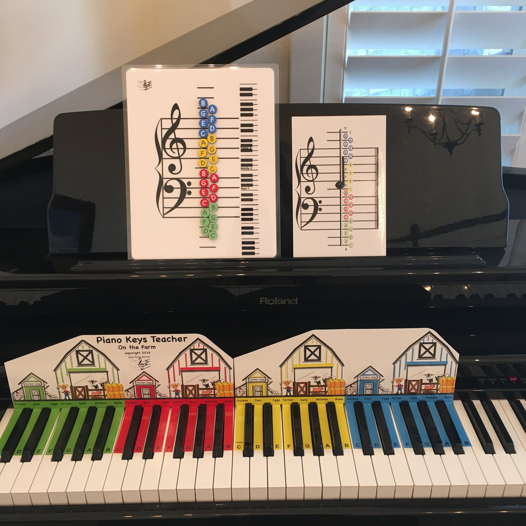 Piano Keys Teacher- Learning Music Notes Set - WSP $23.65, SRP $42.99  (45% Discount)